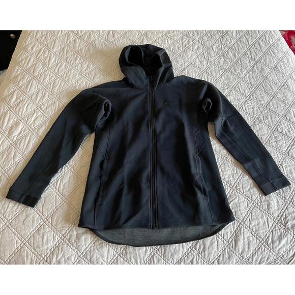 women’s nike dri fit full zip hooded running jacket small - Picture 1 of 5